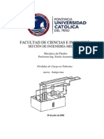 20090927-Perdidas de Carga en Tuberias - Informe de Lab Oratorio