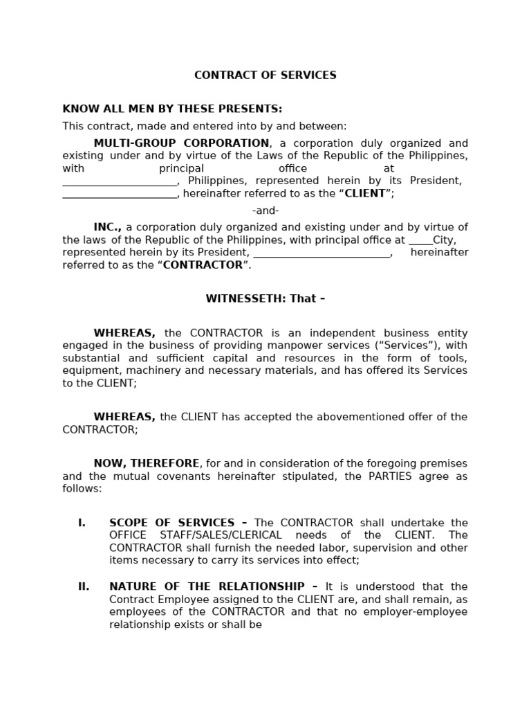 Service Contract | PDF