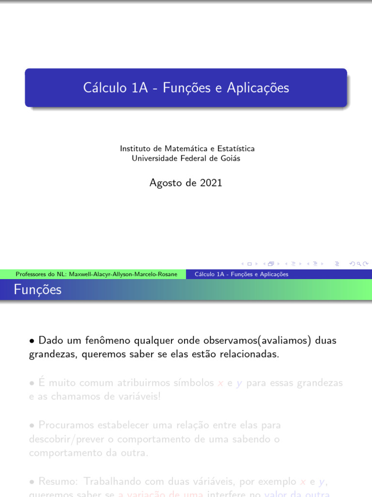 Aula 3 Functions Graphics ApplicationsMaxwell | PDF