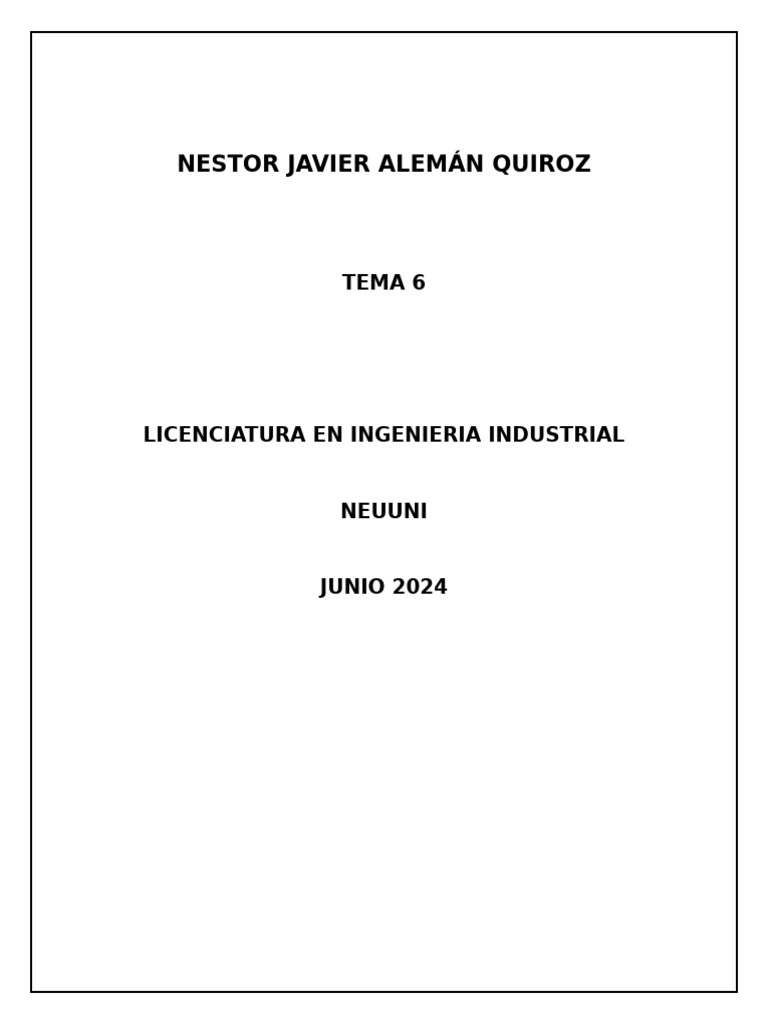 Tema 6 | PDF