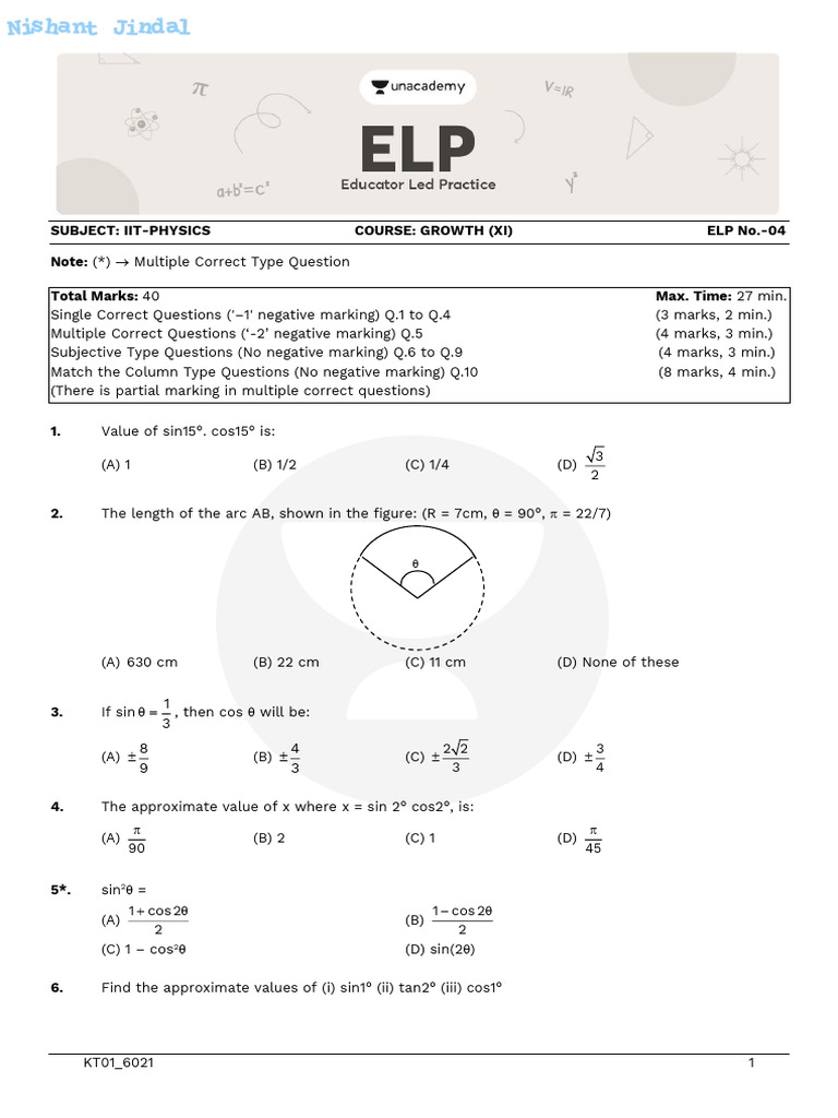 04 Growth ELP 4 Student Copy KT01 6021 PDF ELP 04 JindalJi247 | PDF