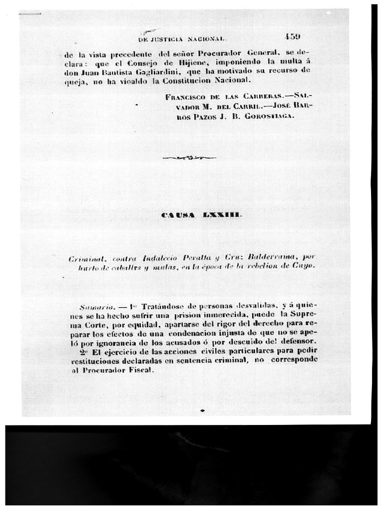 Indalecio Peralta (5.459) - Leading Case - Es de Equidad y de Justicia ...