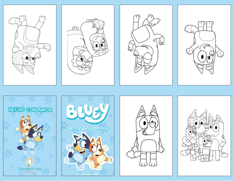 Mini Coloring Book Bluey