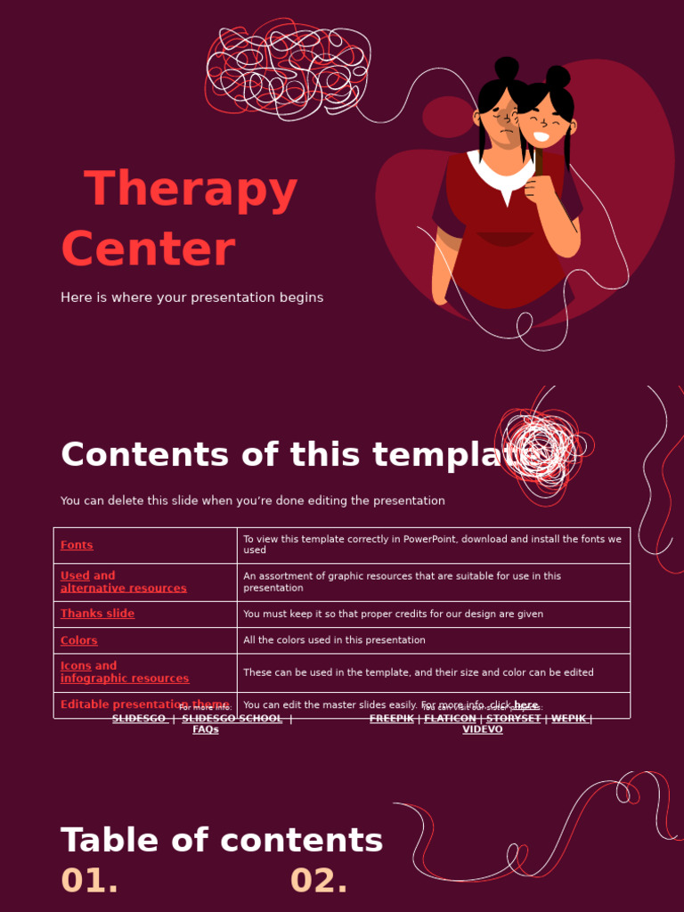 Anger Therapy Center by Slidesgo | PDF