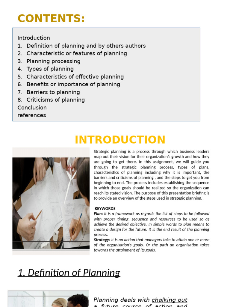 Planning | PDF | Strategic Planning | Planning