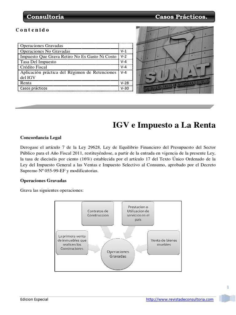 Igv e Impuesto a La Renta | PDF