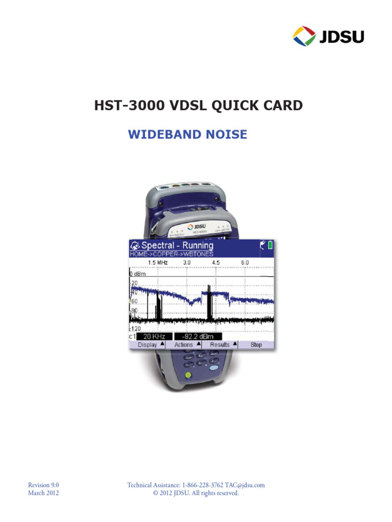 HST WB Noise Quick Card | PDF