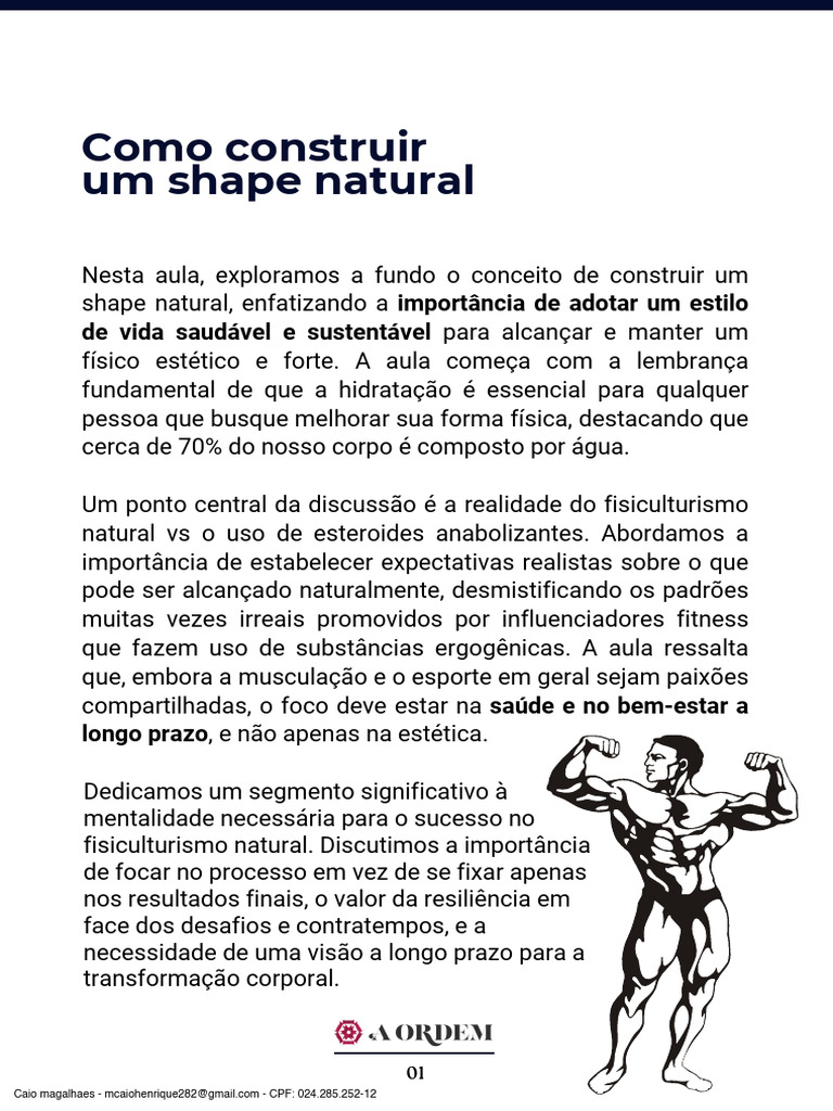 022 - Como Construir Um Shape Natural | PDF