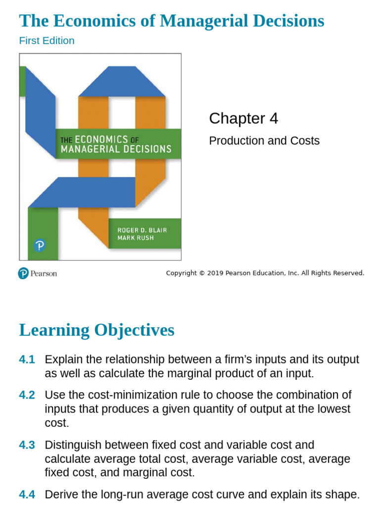 Production and Cost Analysis in Economics | PDF | Average Cost ...