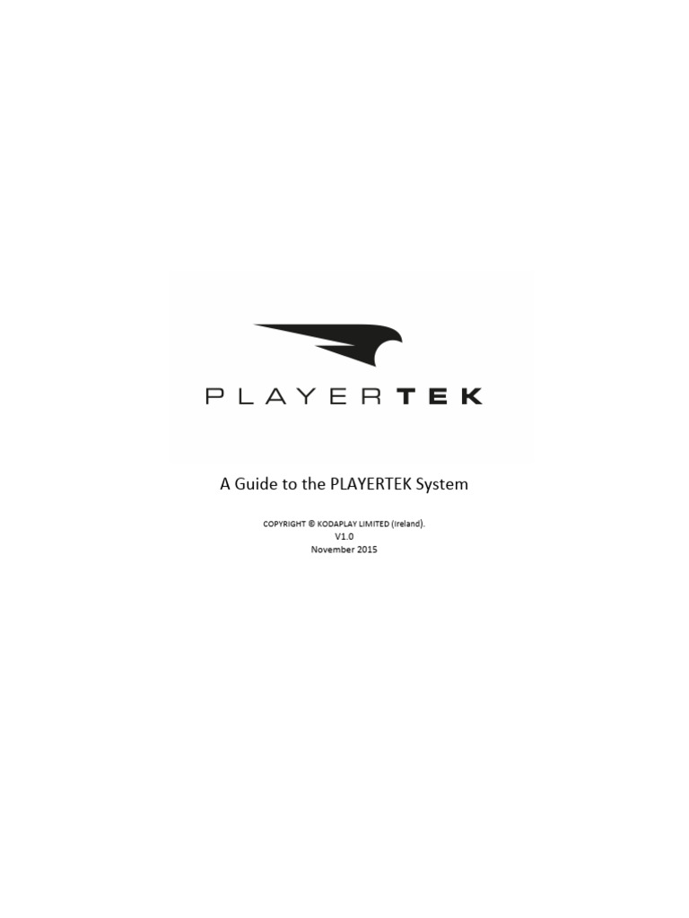 A Guide To The PLAYERTEK System V1.0 | PDF | Comma Separated Values ...