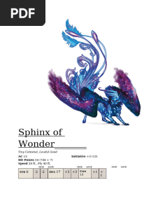 Sphinx of Wonder (Complete)