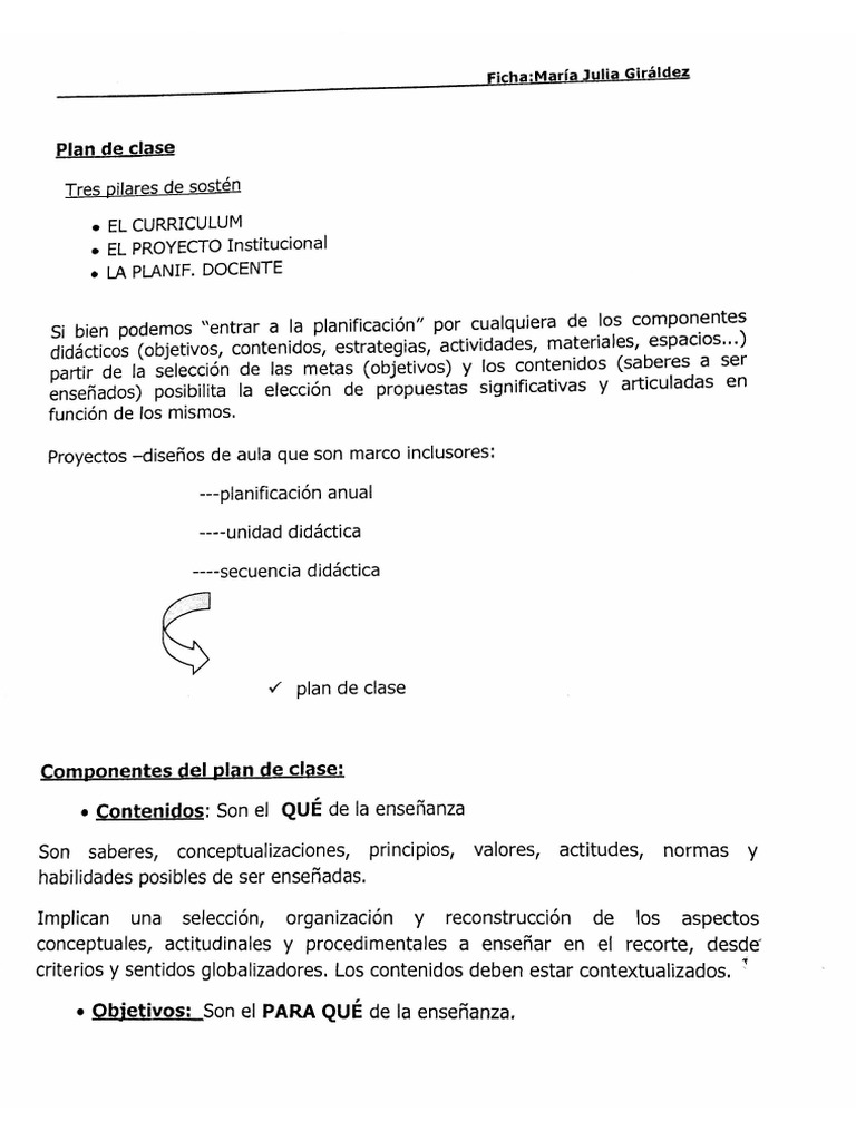Plan de Clase 2 | PDF