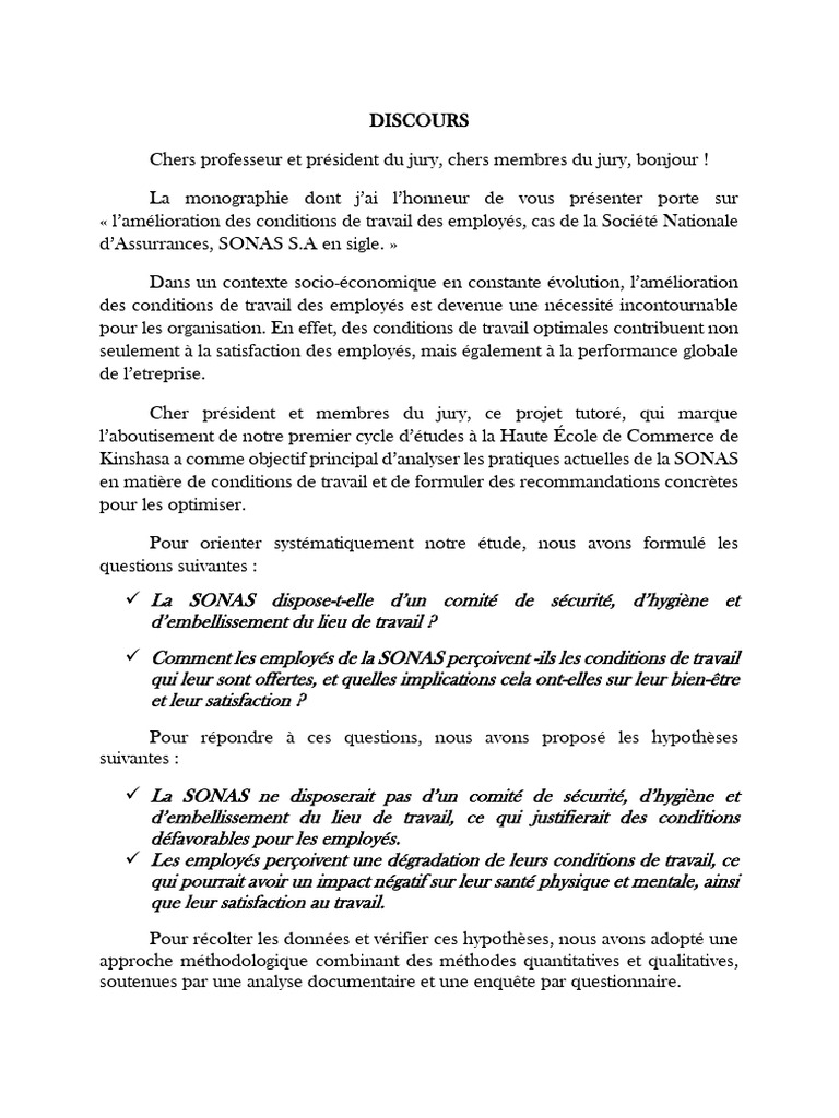 Discours 065955 | PDF