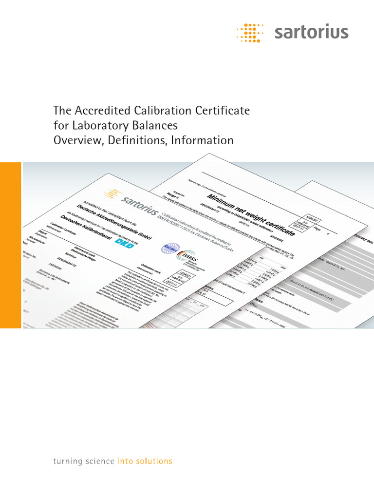 Broch Info Calibration Certificate S 1555 e Data | PDF