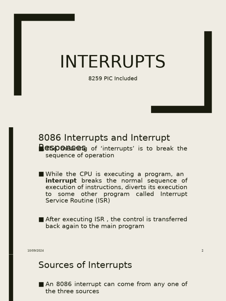 Chapter8 - Interrupts and 8259 PIC - 100936 | PDF
