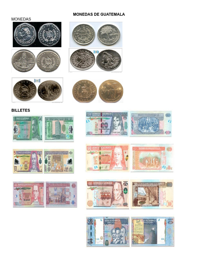 Monedas de Los Paises de Centroamerica | PDF