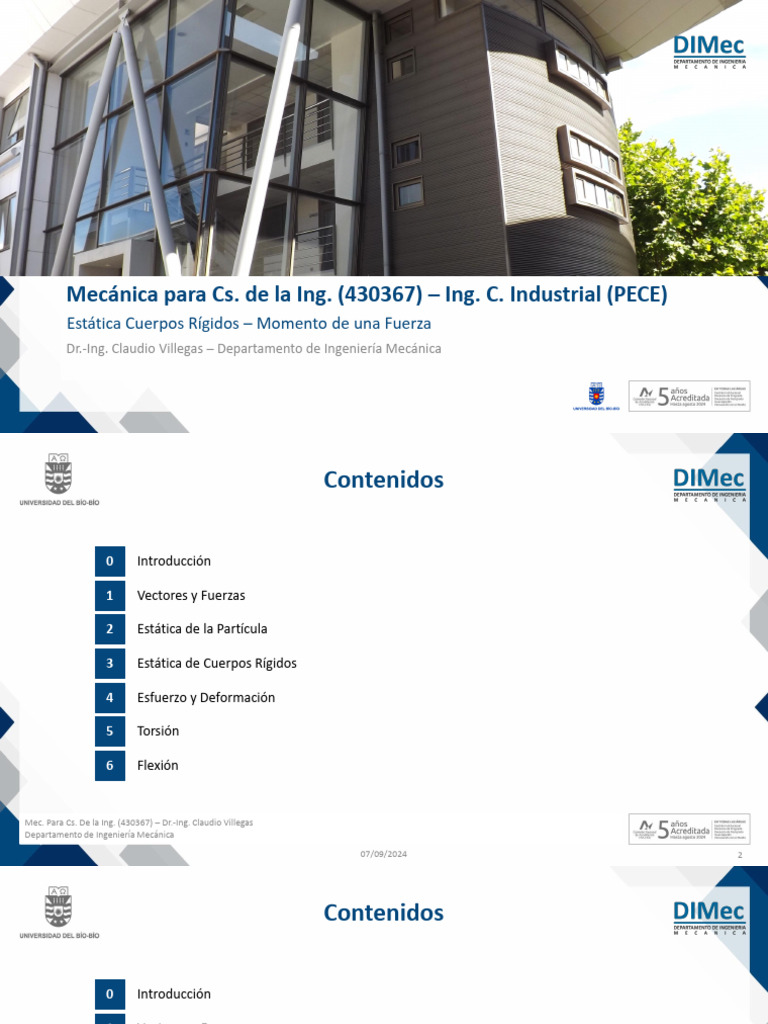 04 - Mec Cs Ing ICIV - Momento de Una Fuerza | PDF