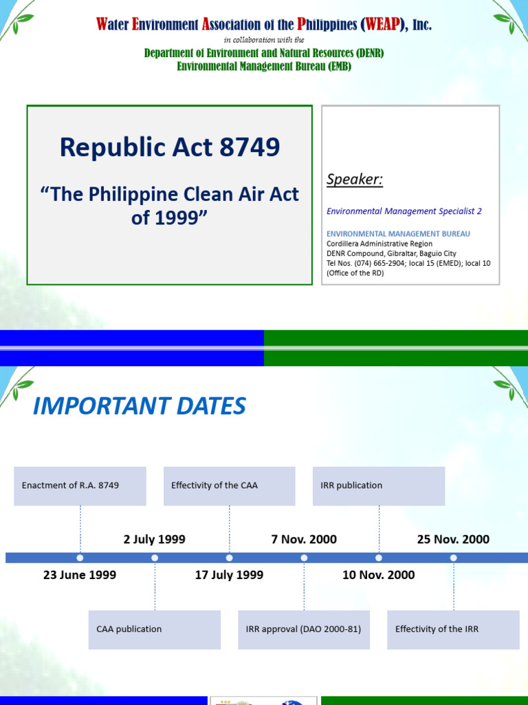 ra-8749-the-philippine-clean-air-act-and-related-daosmemo-circulars