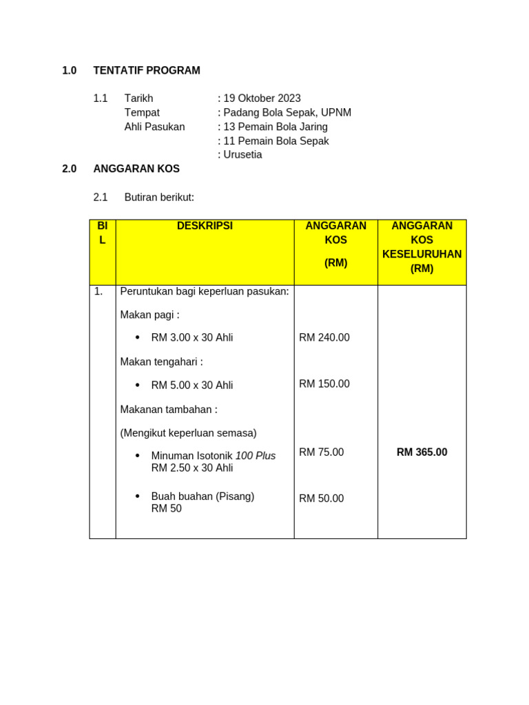 Sponsor - Tentatif Program | PDF