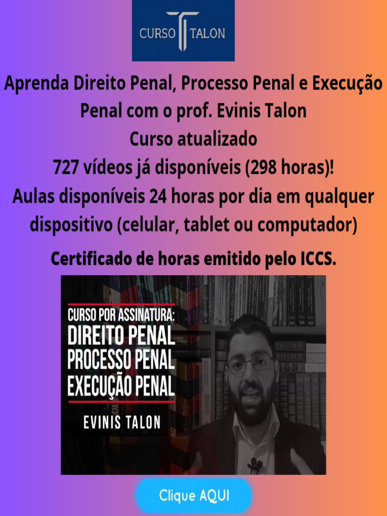 Curso Completo Direito Penal Processo Penal E Execução Penal Pdf