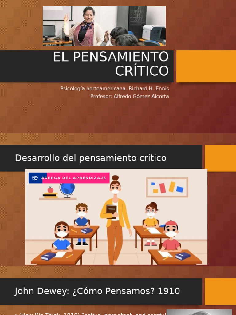El Pensamiento Crítico | PDF | Pensamiento | Crecimiento personal y ...