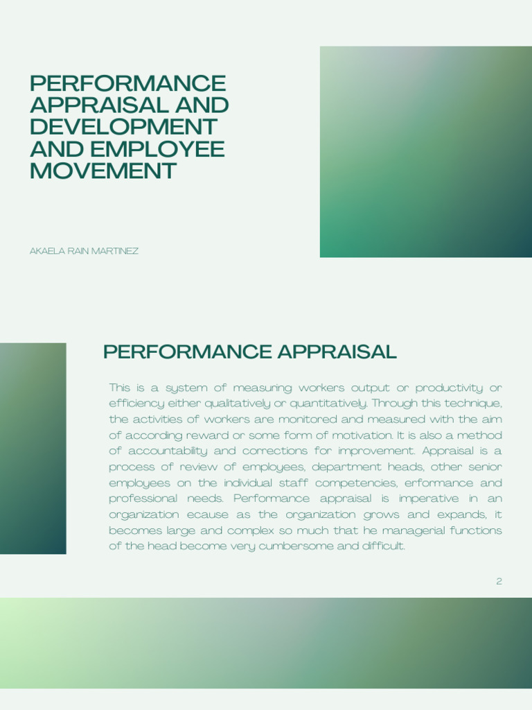 6 Performance Appraisal | PDF
