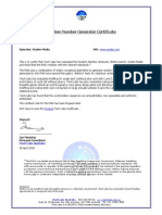 RNG Certificate Viaden 280410