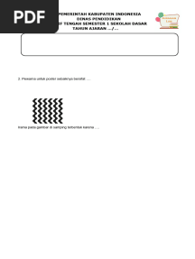 Soal PTS-STS Seni Rupa Kelas 6 Semester 1 Kurikulum Merdeka