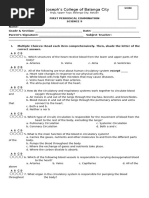 Grade 9 Answer Key Archive | PDF