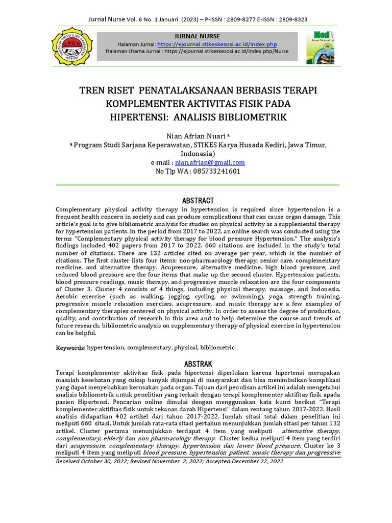 13-21 Tren Riset Penatalaksanaan Berbasis Terapi Komplementer Aktivitas ...