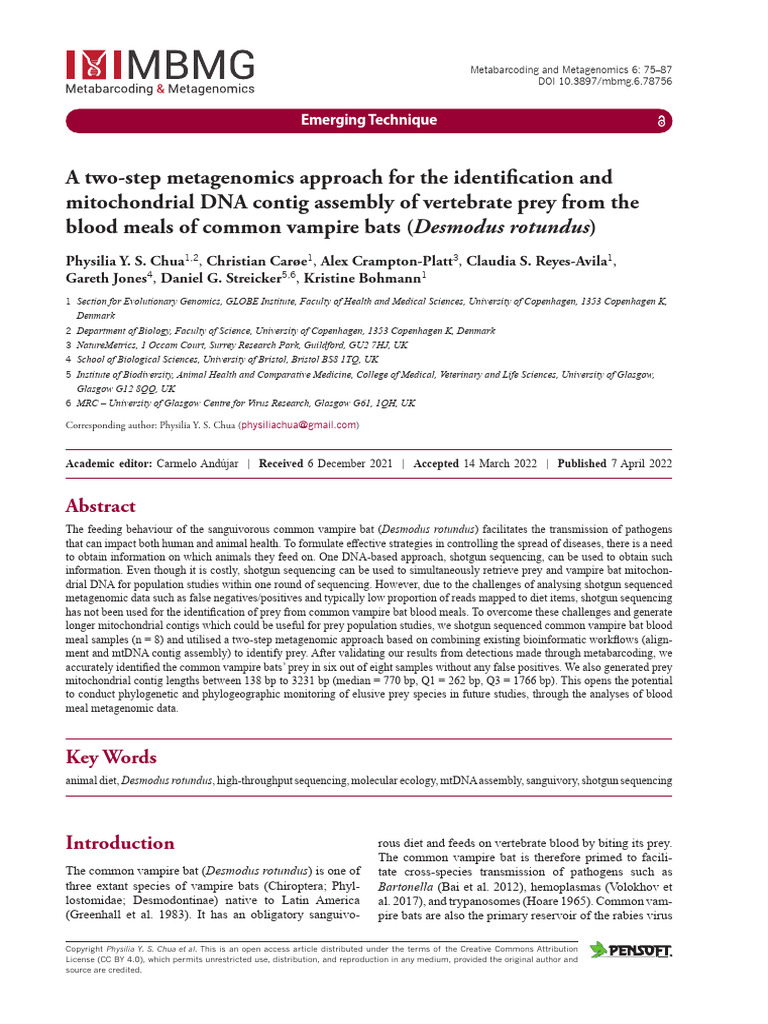 A Two Step Metagenomics Approach For The Identification and 18ubhegp | PDF