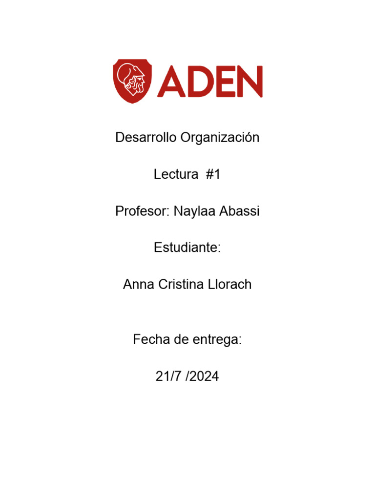 Desarrollo organizacional | PDF