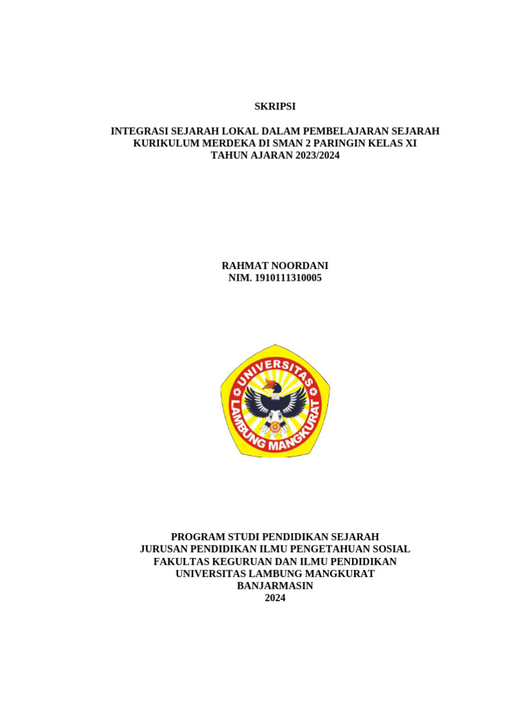 Skripsi Rahmat | PDF