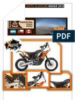 Full Pack Moto Alquiler Dakar 2012