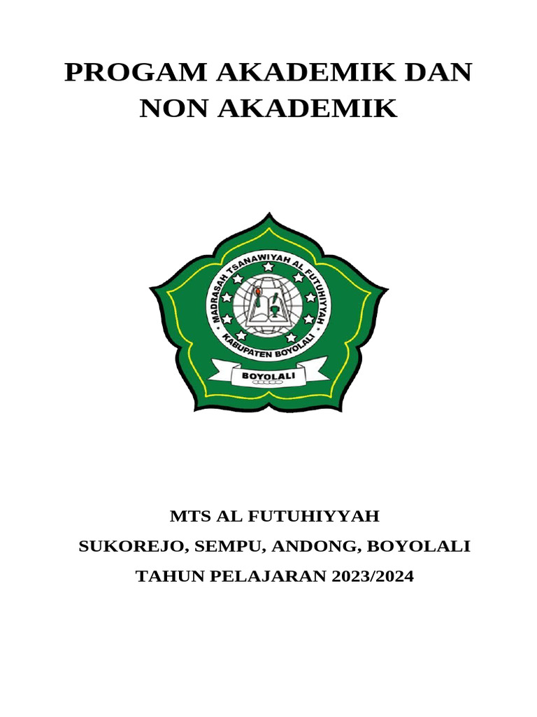 Progam Akademik Dan Non Akademik | PDF