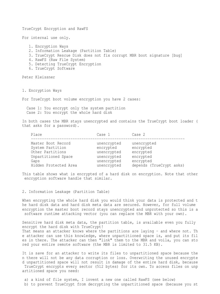 TrueCrypt MBR Vulnerabilities Explained | PDF | Booting | Encryption