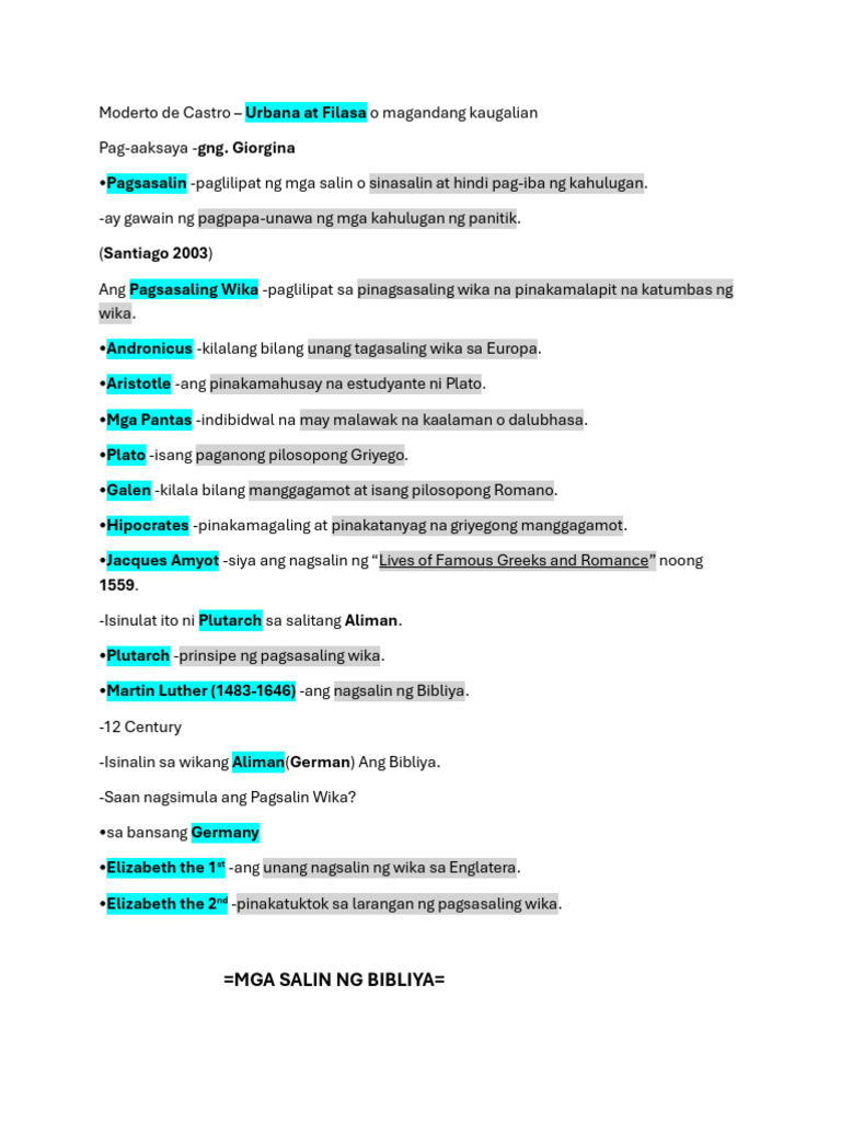 Fil 8reviewer | PDF | Tagalog Language | Divine Comedy