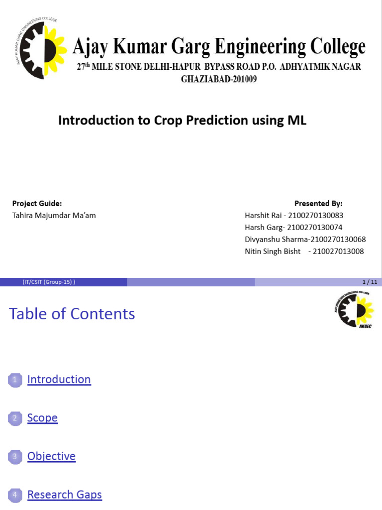 IT CSIT Final Year BTech Project 21 25 Batch | PDF