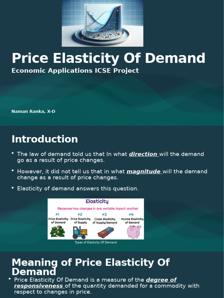 Understanding Price Elasticity of Demand | PDF | Elasticity (Economics ...