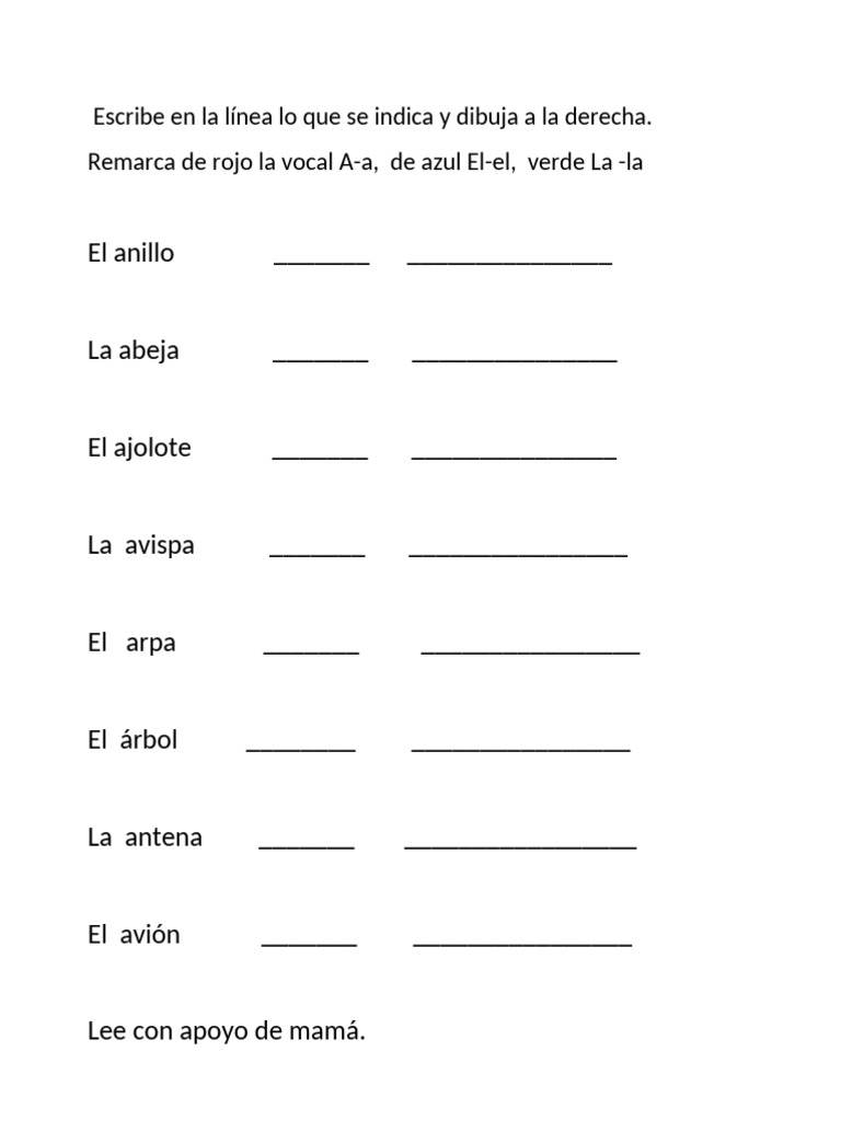 Actividades de Vocales para Niños | PDF | Artes del Lenguaje y Comunicación