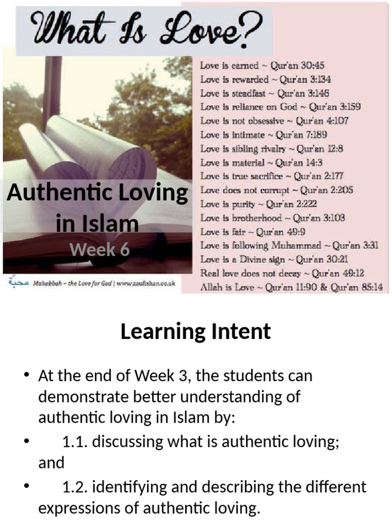 Authentic Loving in Islam | PDF