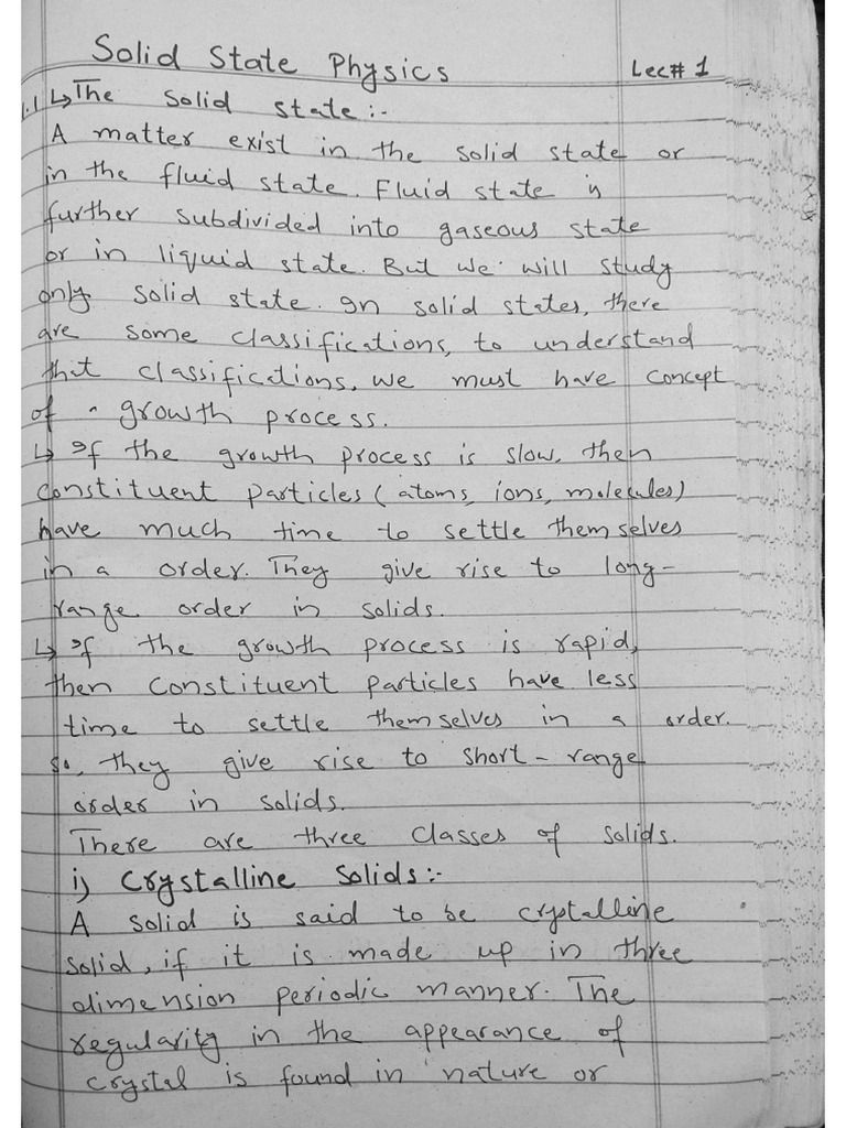 SSP 1st 4 Lecture Notes | PDF