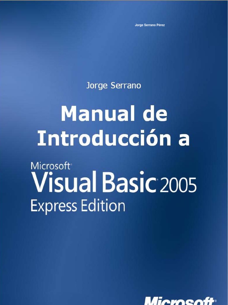 Manual de Introducción A Microsoft Visual Basic 2005 Express | PDF ...
