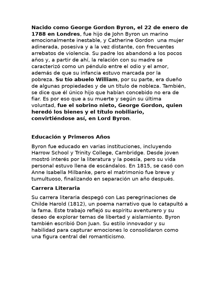 George Gordon | PDF
