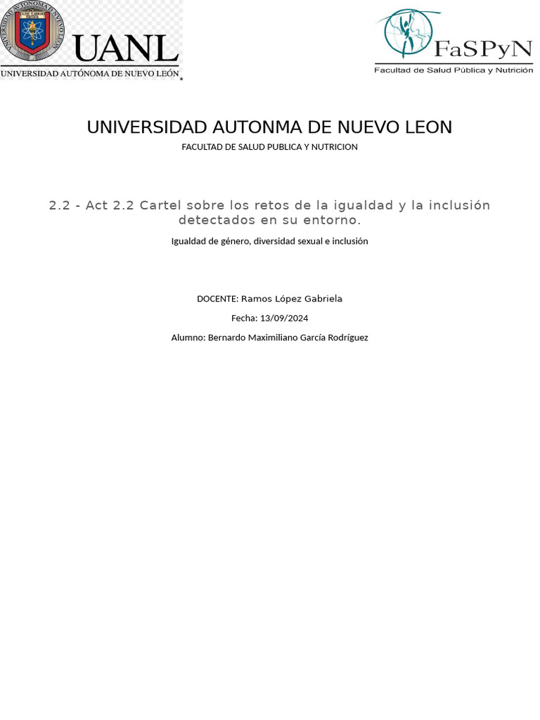 Retos de Igualdad e Inclusión en Educación | PDF | Ciencias sociales ...