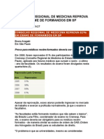 Conselho Regional de Medicina REPROVA 61% Em Exame de Formando Em São Paulo - Medicina - Saúde