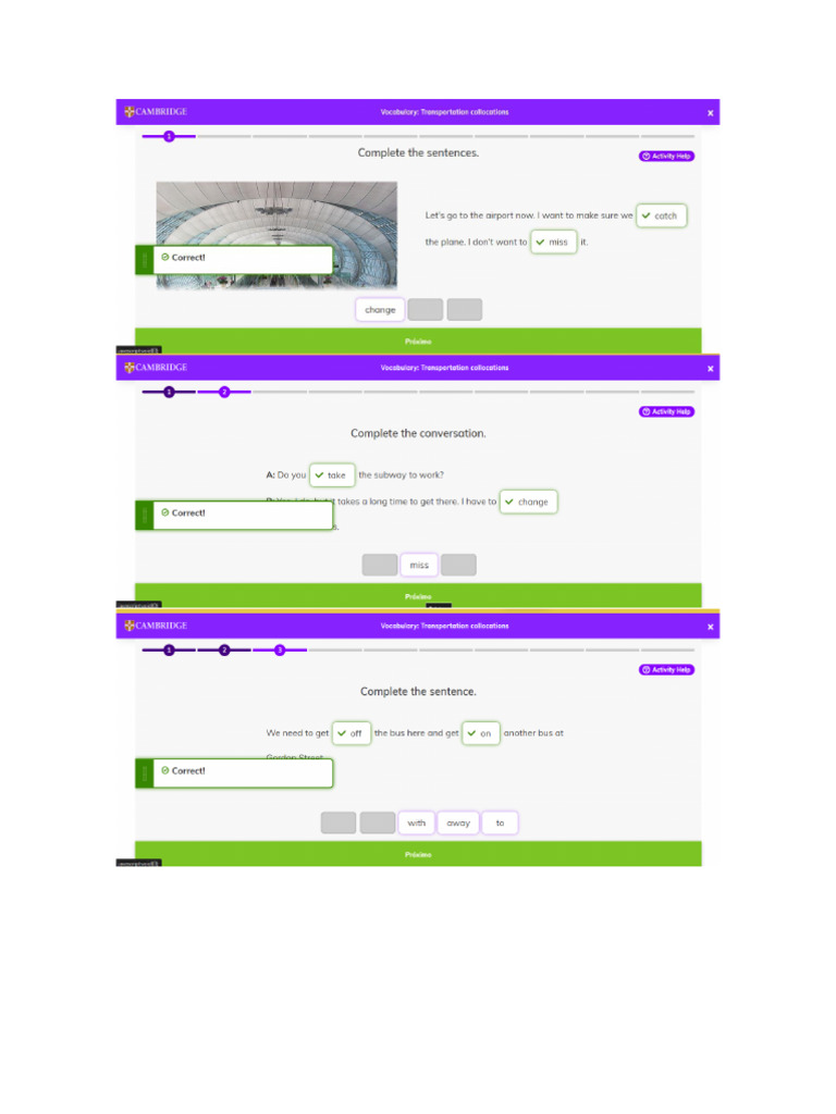 Vocabulary Transportation Collocations | PDF