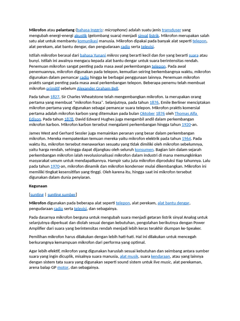 Microphone | PDF