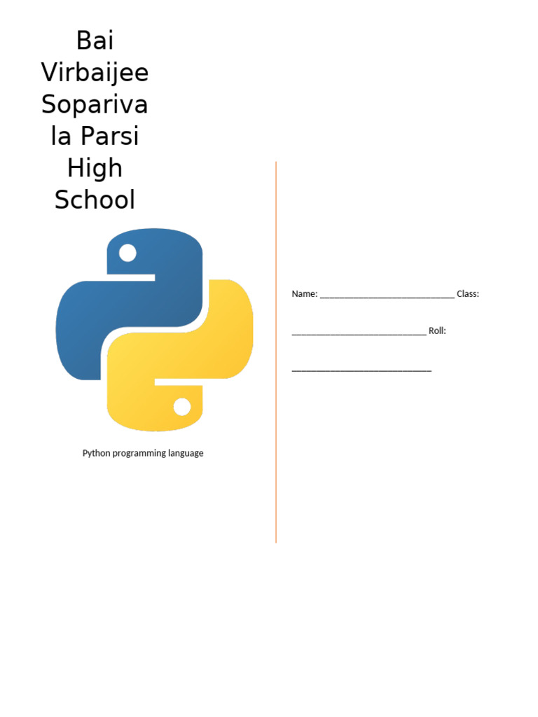 Introduction to python pdf