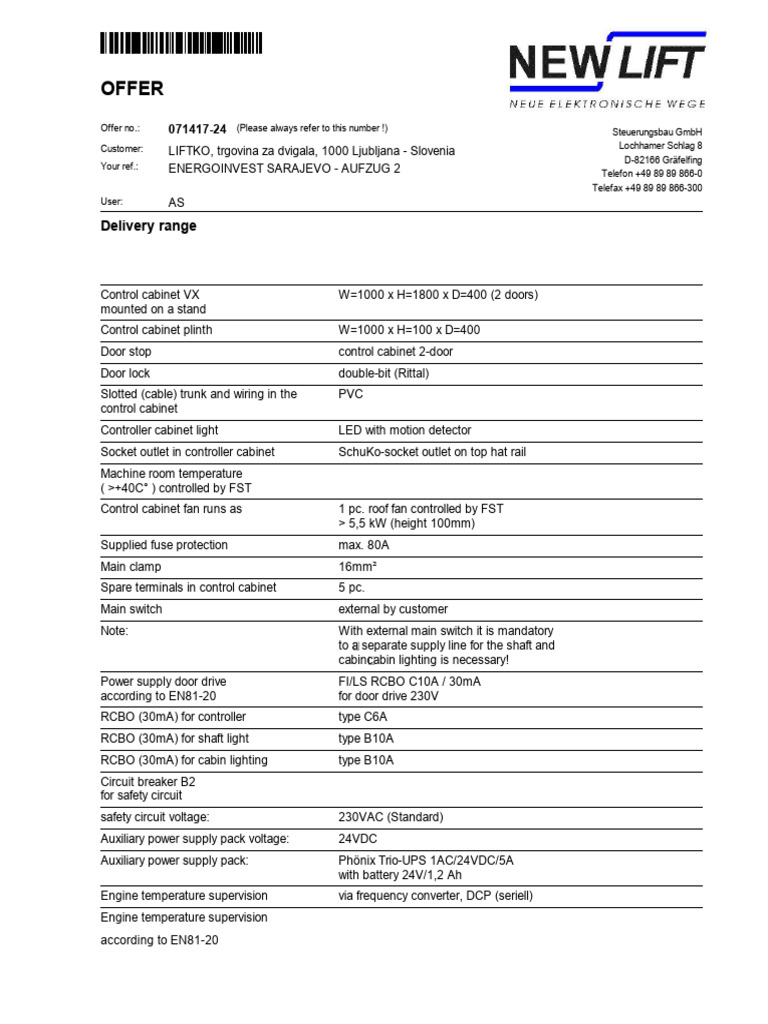 Offer: Delivery Range | PDF